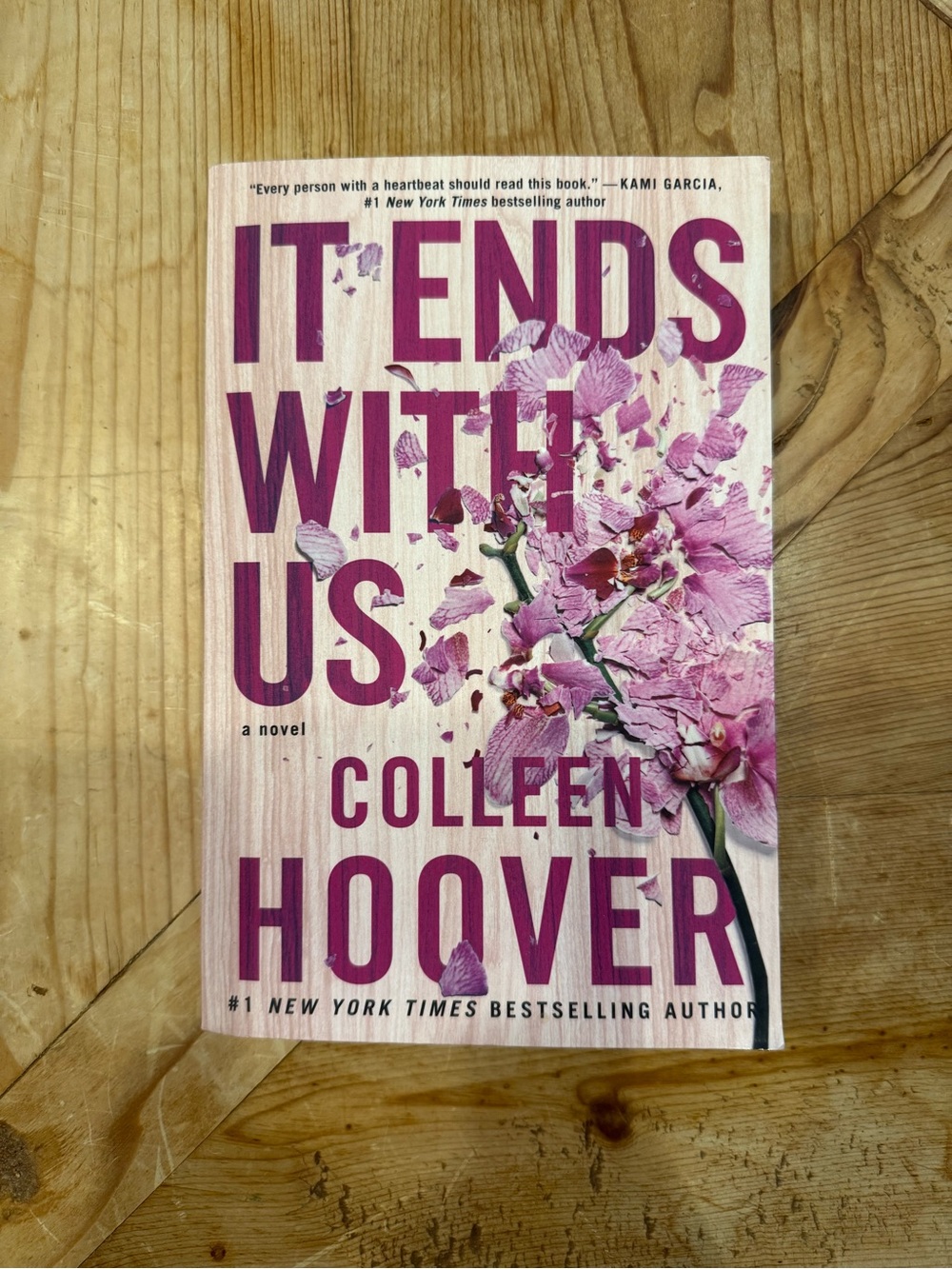 BRAND NEW-It Ends With Us Book - Pink Floral Cover